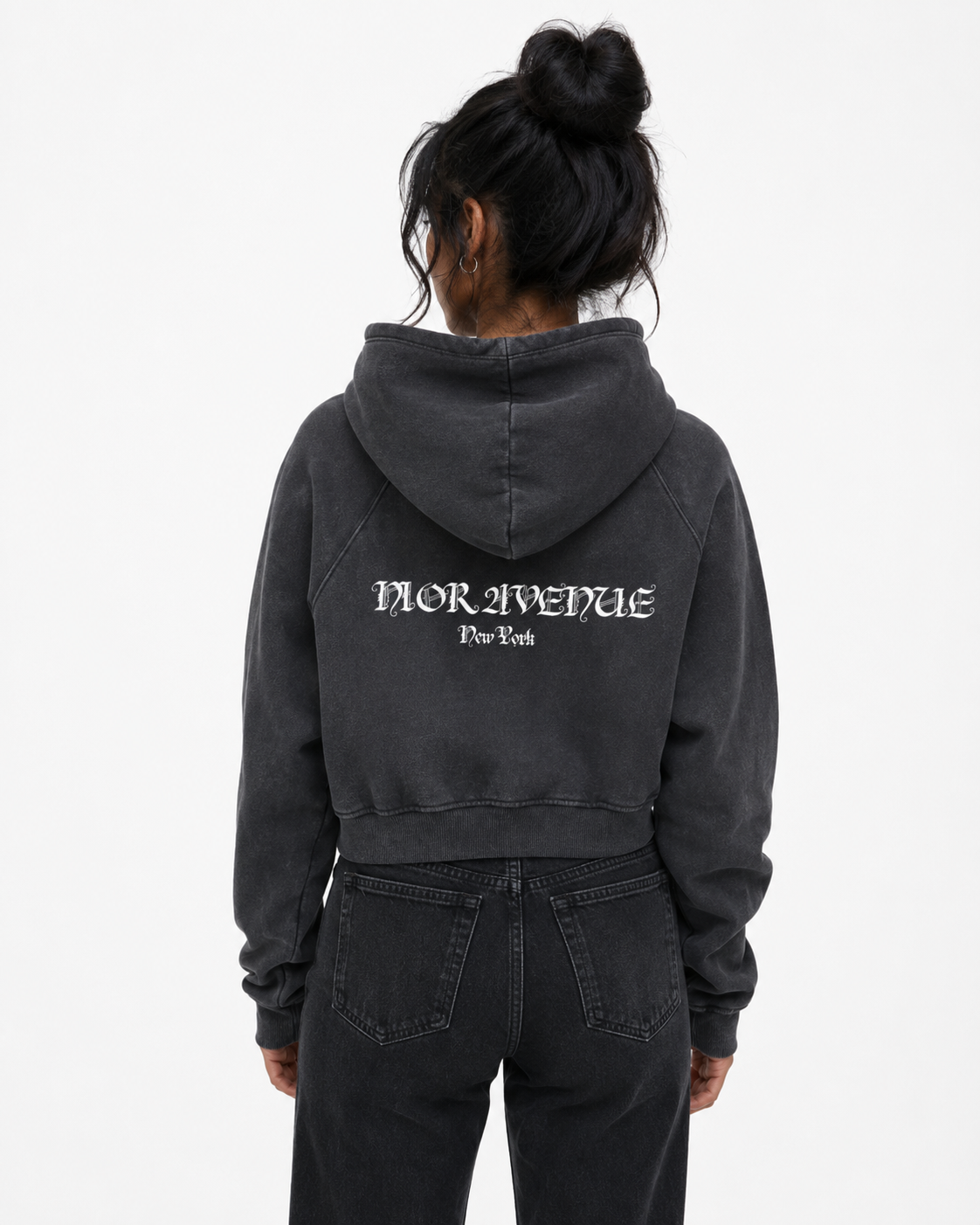 Women's Gothic Script Hoodie (Black)