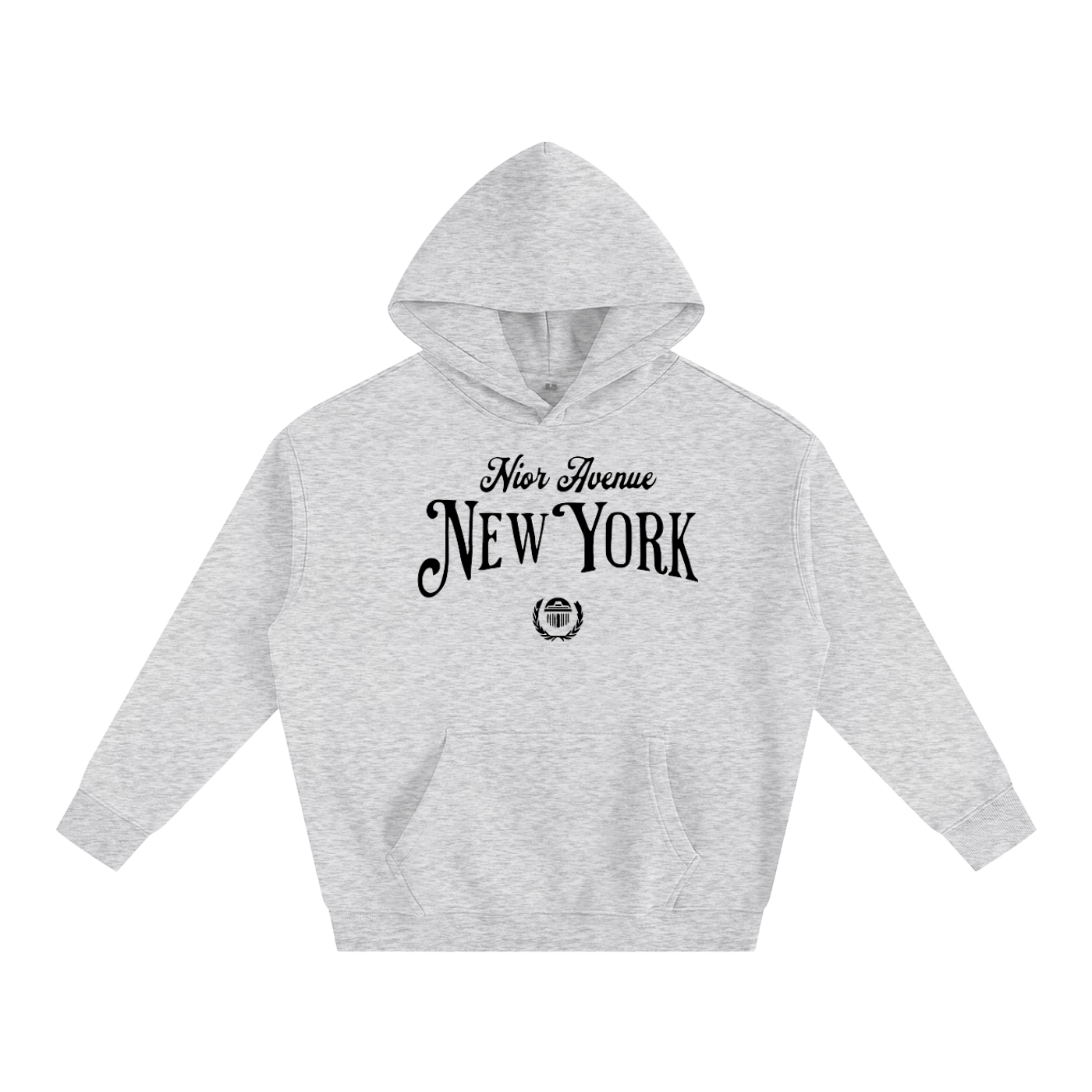 Nior Avenue NEW YORK Hoodie (Flower Gray)