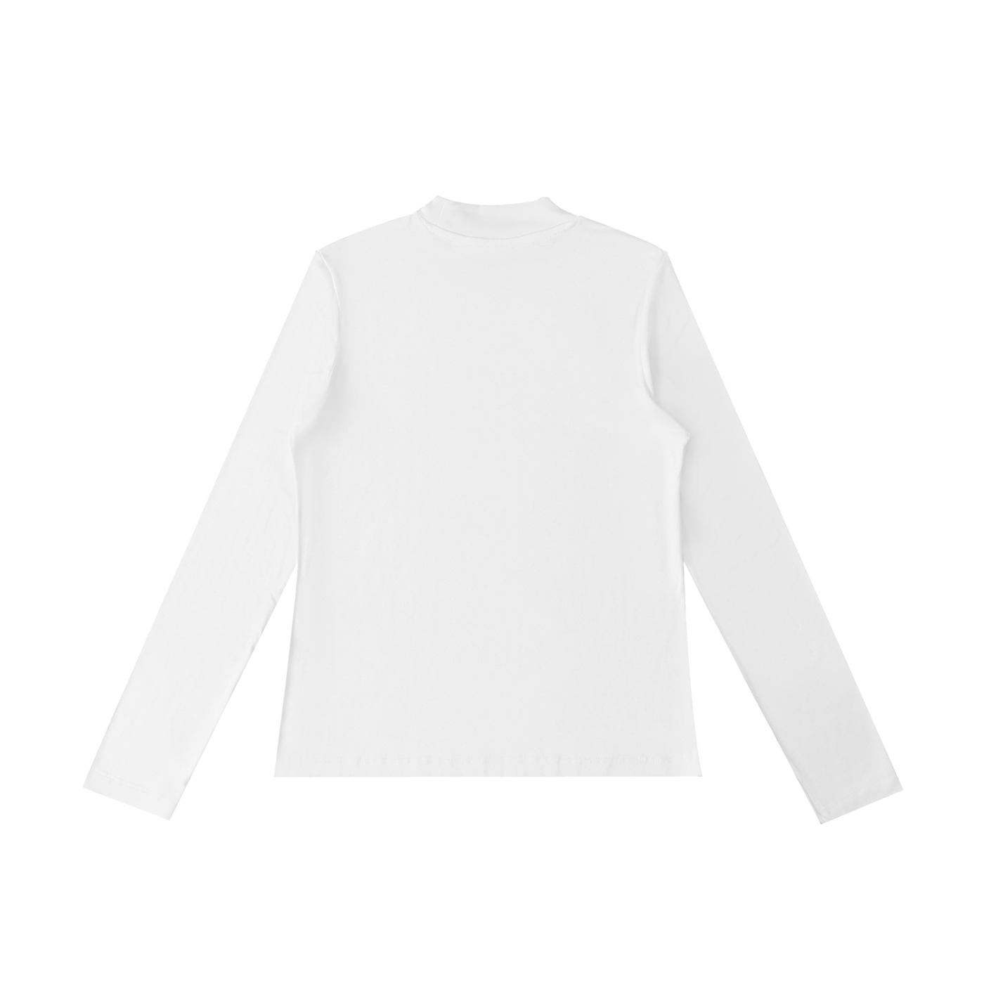 Women's Gothic Script Mockneck (White)