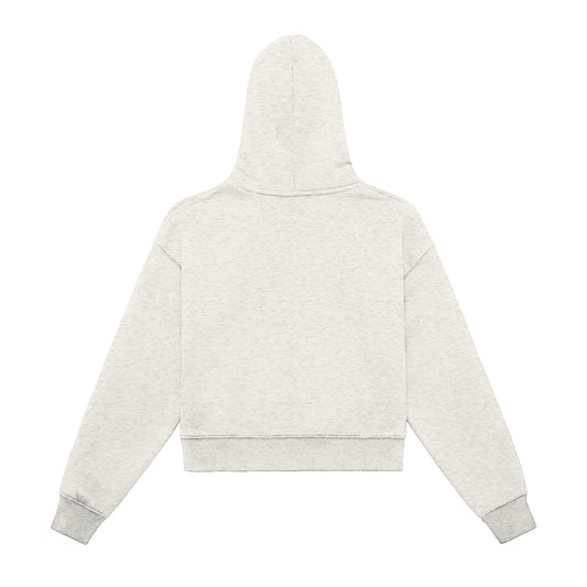Women's Logo Zip Up Hoodie (Oat Gray)