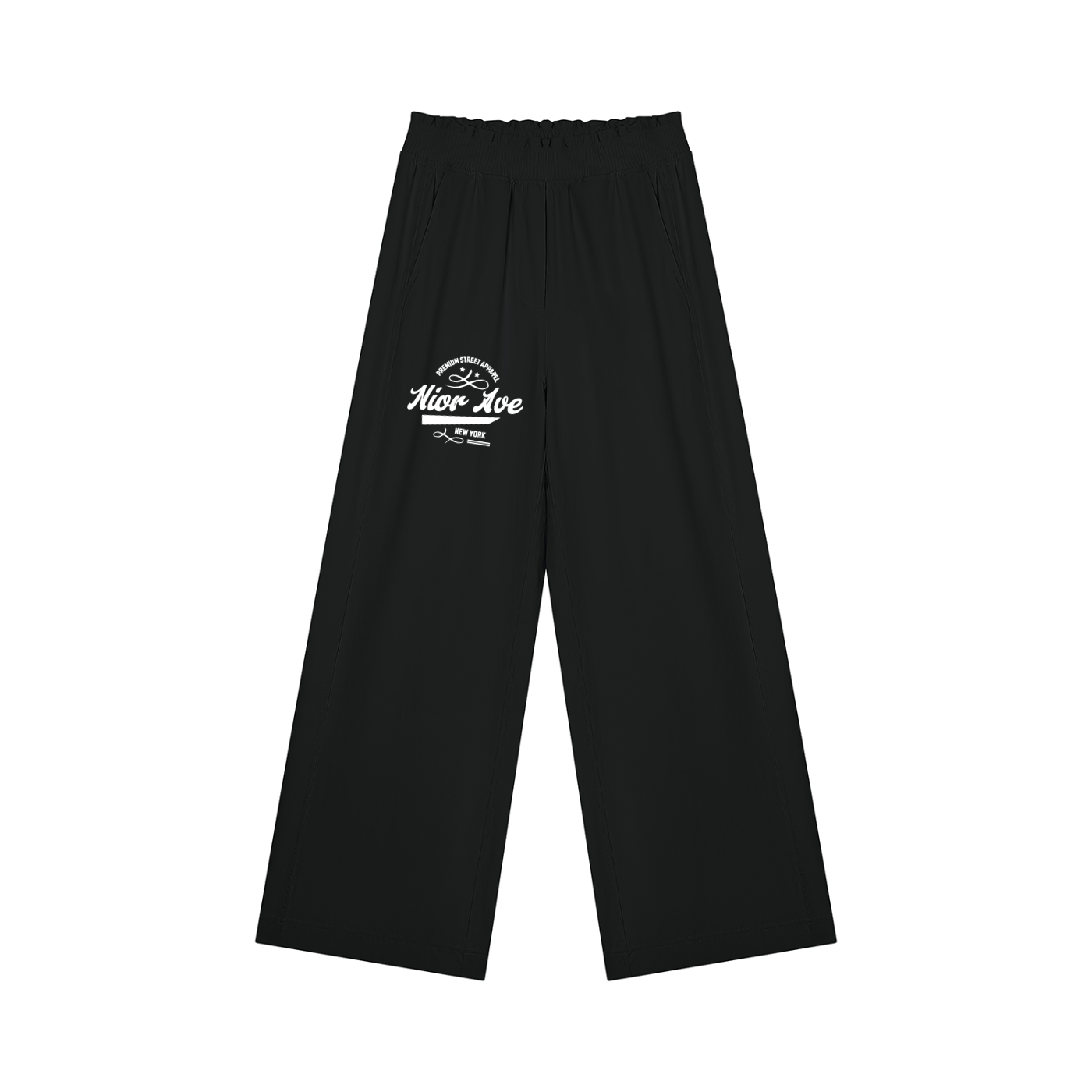 Varsity Emblem Women's High Rise Pants (Black)
