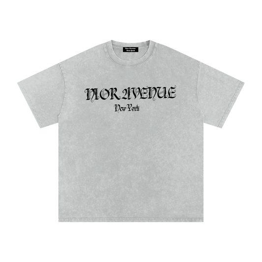 Gothic Script T-Shirt (Light Gray)