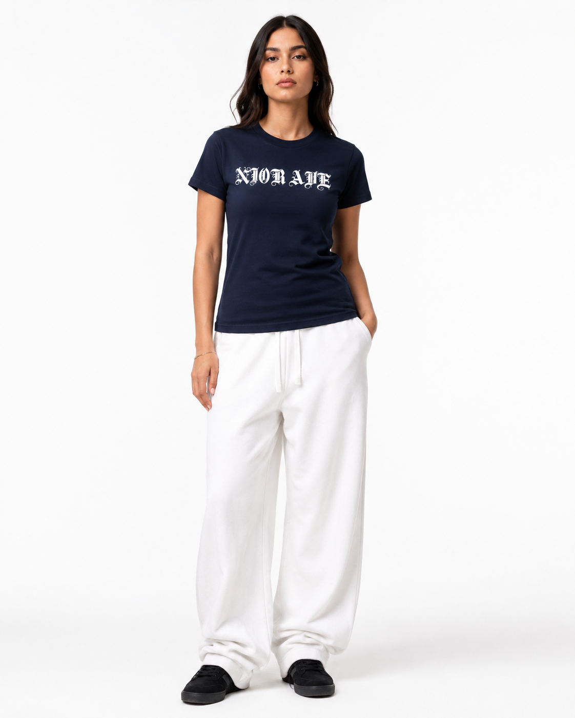 Women's Gothic Tee (Navy Blue)