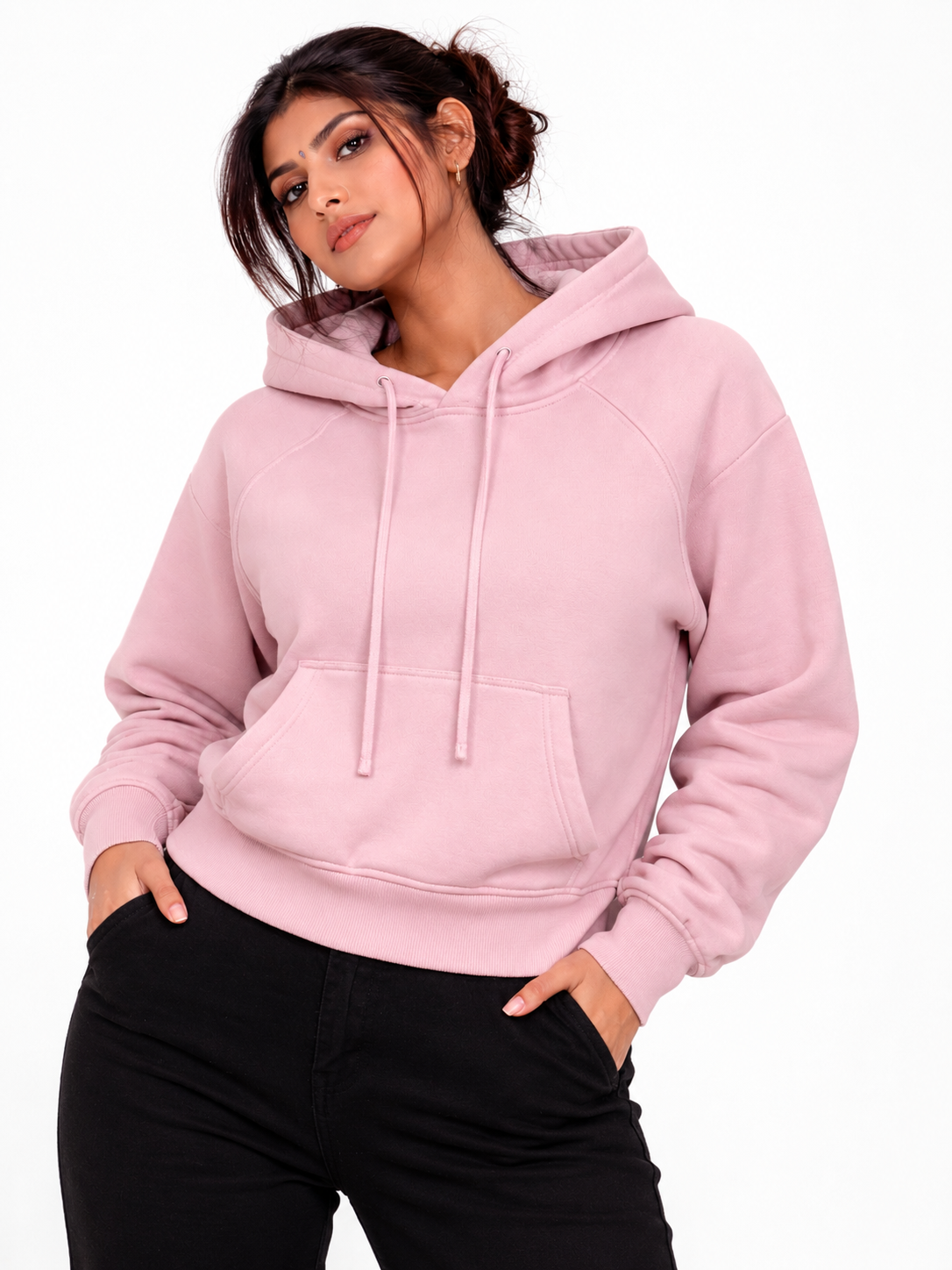 Women's Gothic Script Hoodie (Pink)