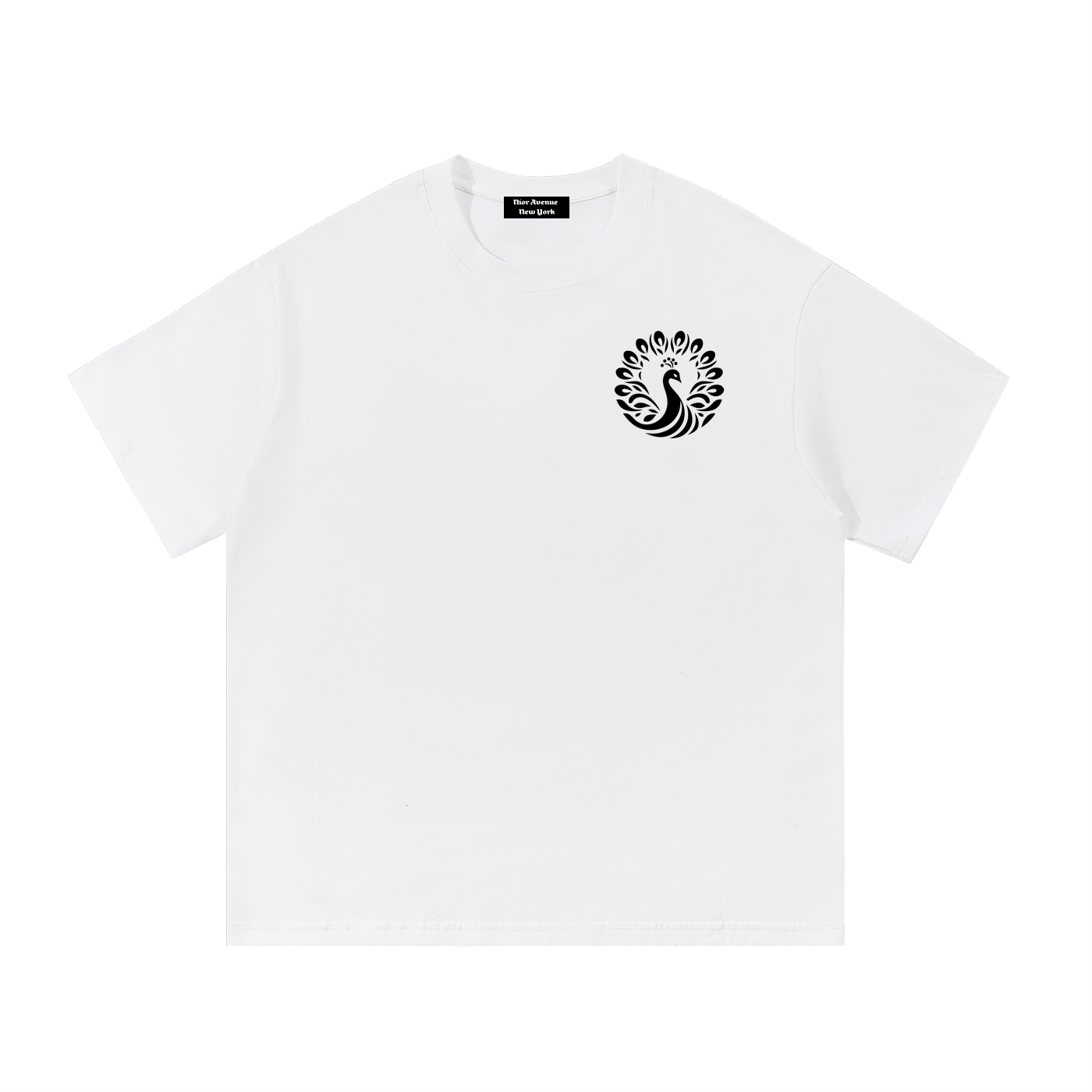 Signature Peacock Crest T-Shirt (White)