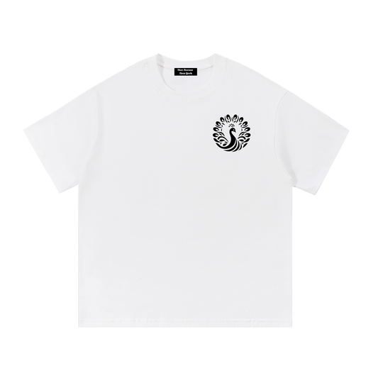 Signature Peacock Crest T-Shirt (White)