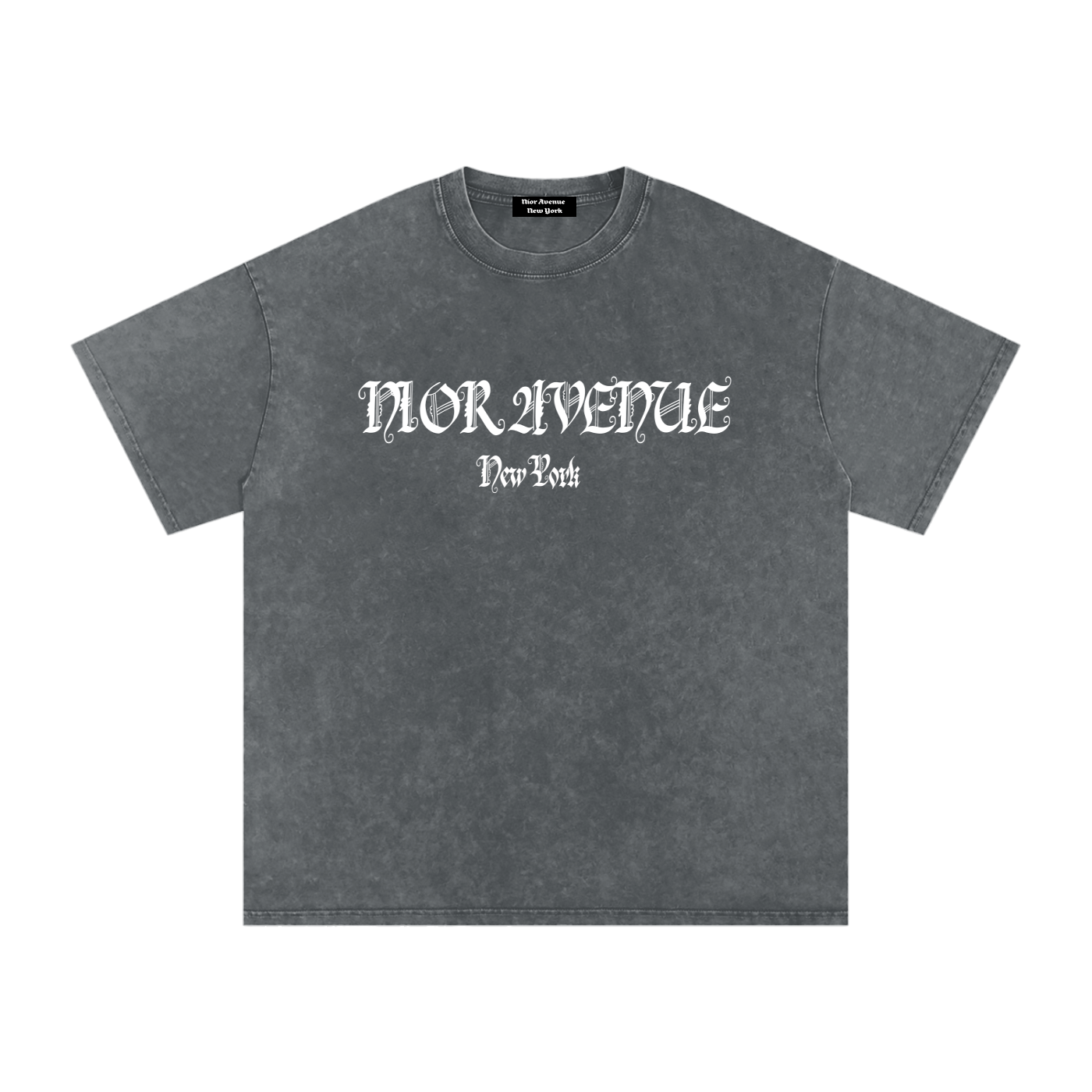 Gothic Snow Washed Oversized T-Shirt (Pirate Gray)