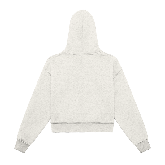 Women's Logo Zip Up Hoodie (Oat Gray)