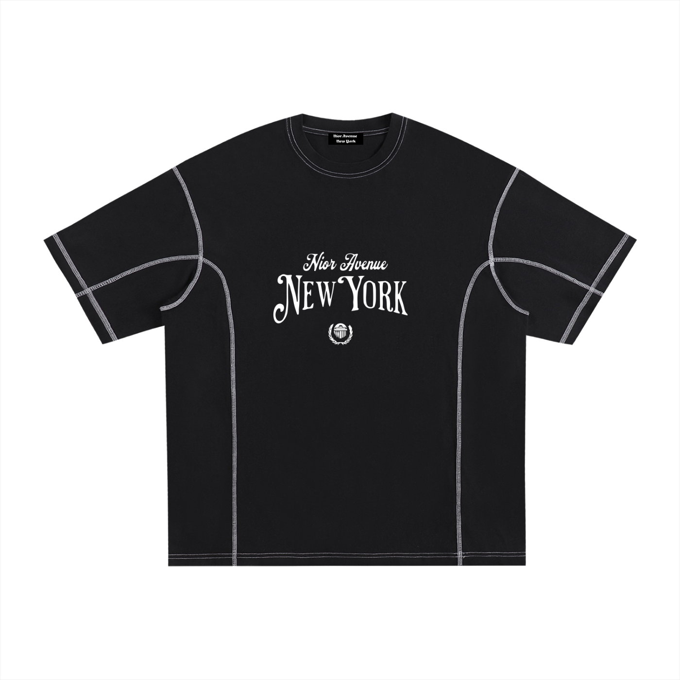 Contrast-Stitch Logo Tee