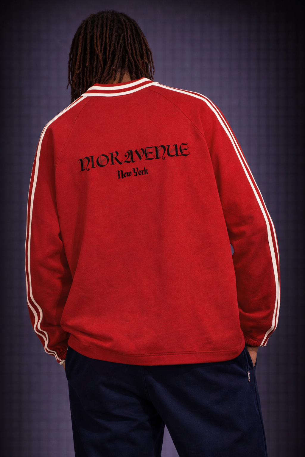 Signature Peacock Crest Sweatshirt (Red)