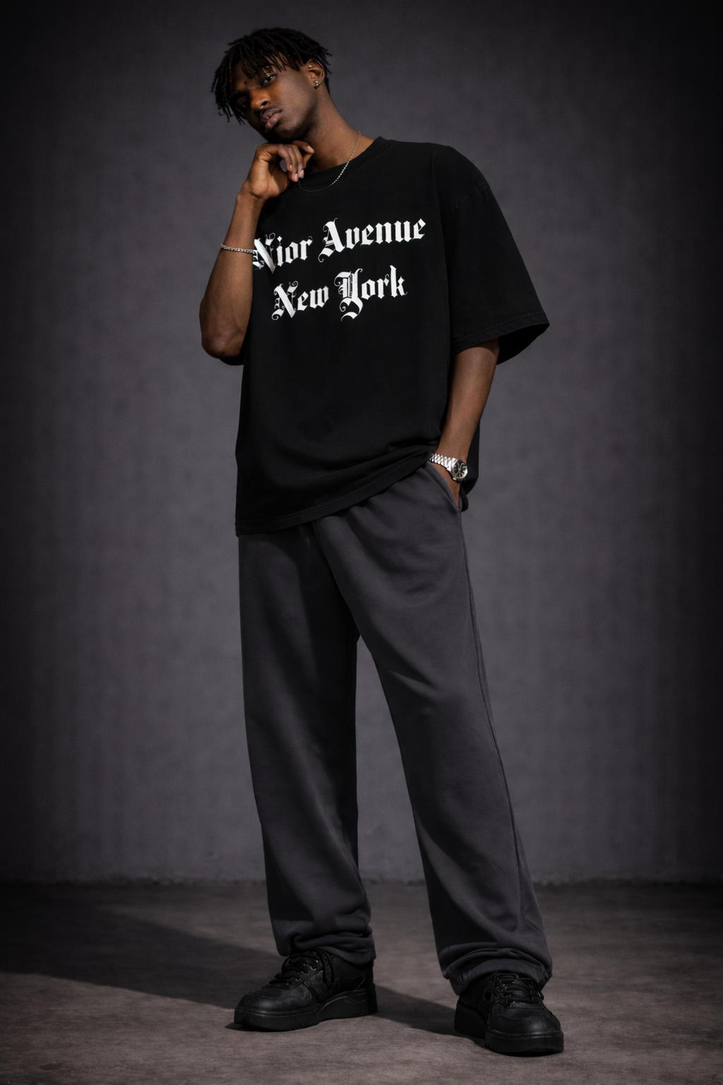 Old Script T -Shirt (Black)