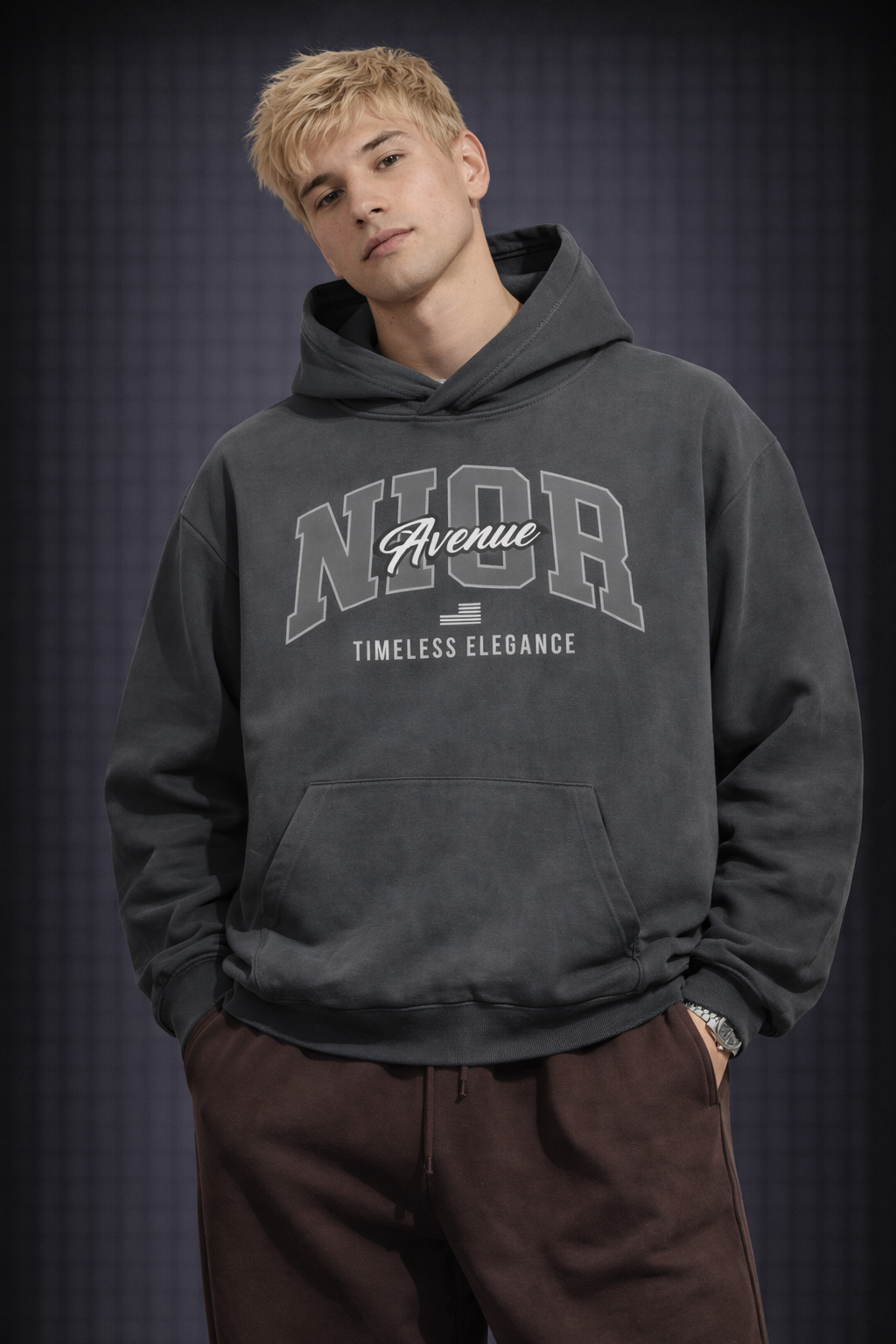Timeless Elegance Hoodie (Gray)