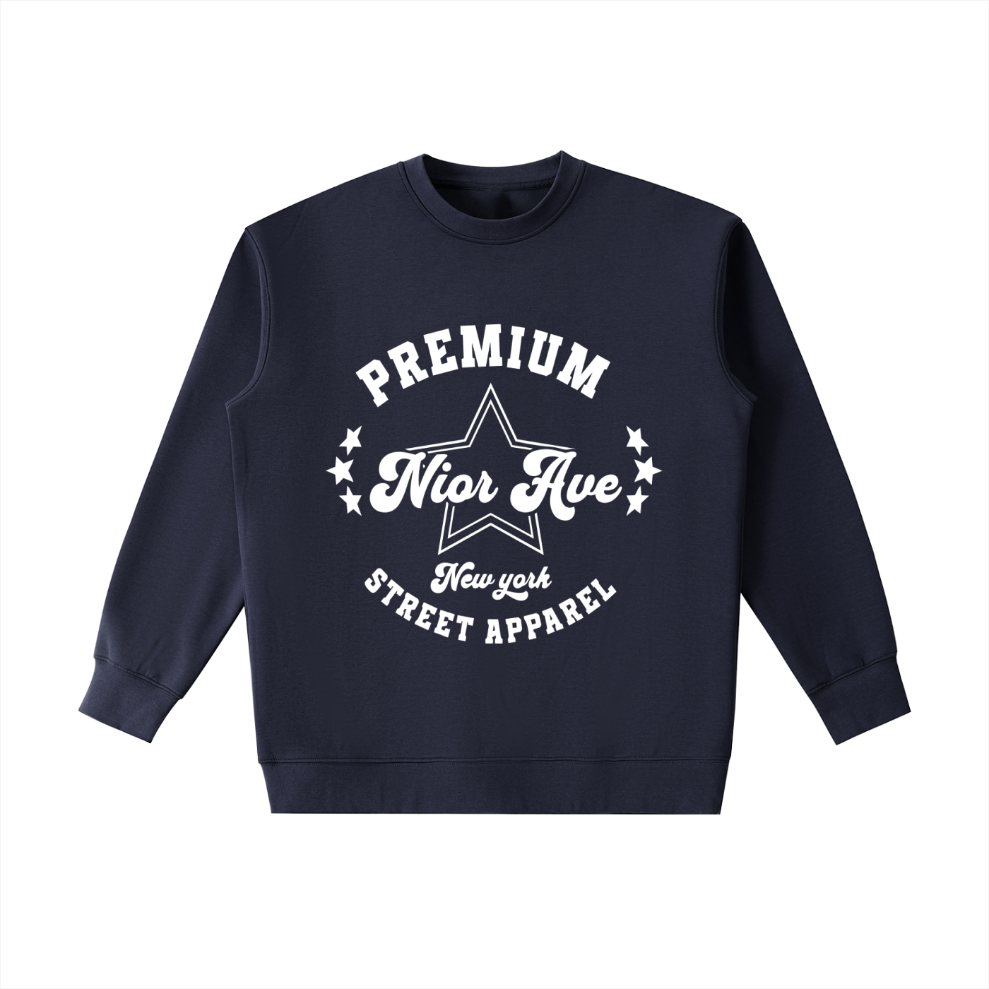 Varsity Inspired Crewneck (Navy Blue)
