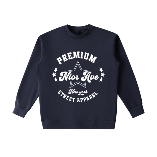 Varsity Inspired Crewneck (Navy Blue)