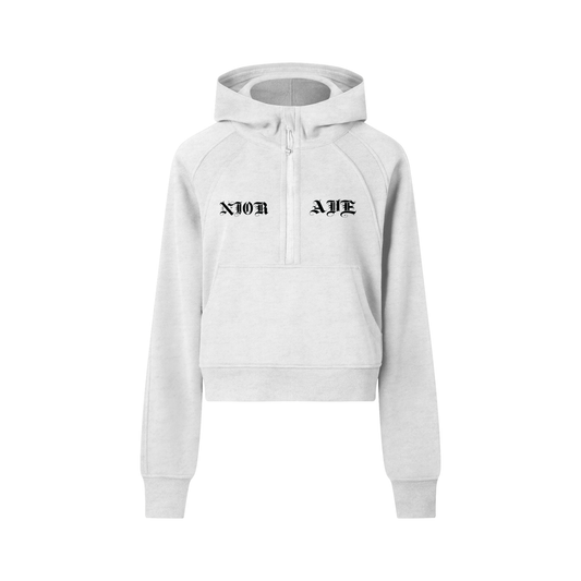 Women's Spilt Logo Hoodie (Cold Grey)