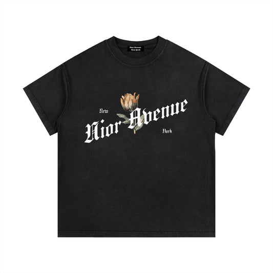 New York Rose Tee (Black)