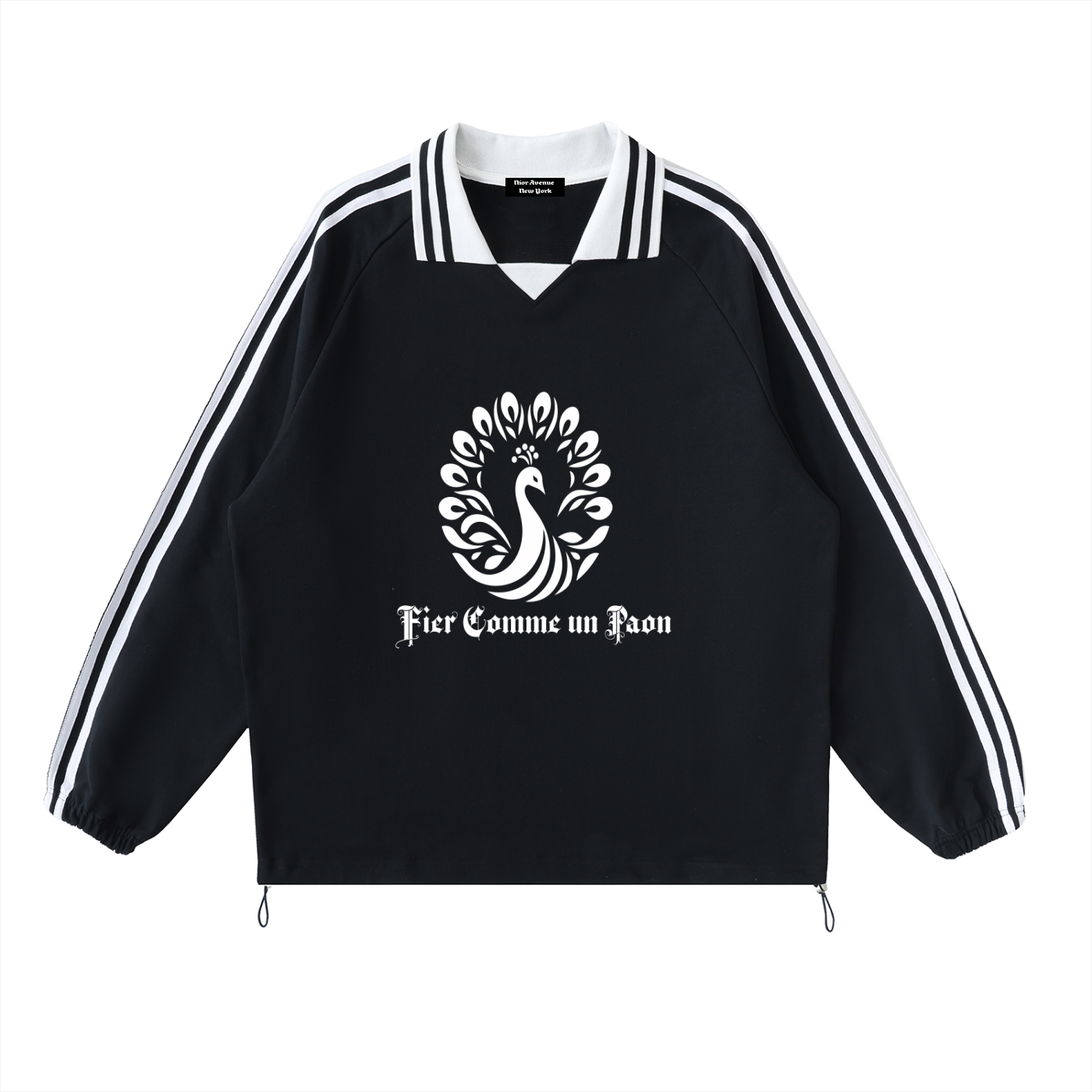 Signature Peacock Crest Sweatshirt (Black)