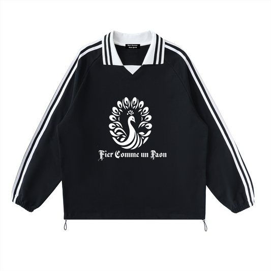 Signature Peacock Crest Sweatshirt (Black)
