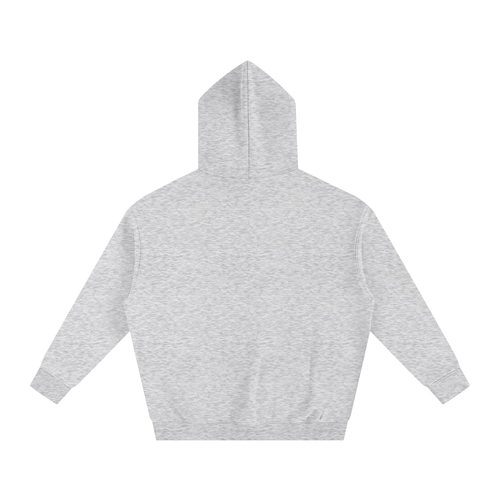 'Nior Avenue NEW YORK'  Oversize Fleeced Hoodie (Flower Gray)