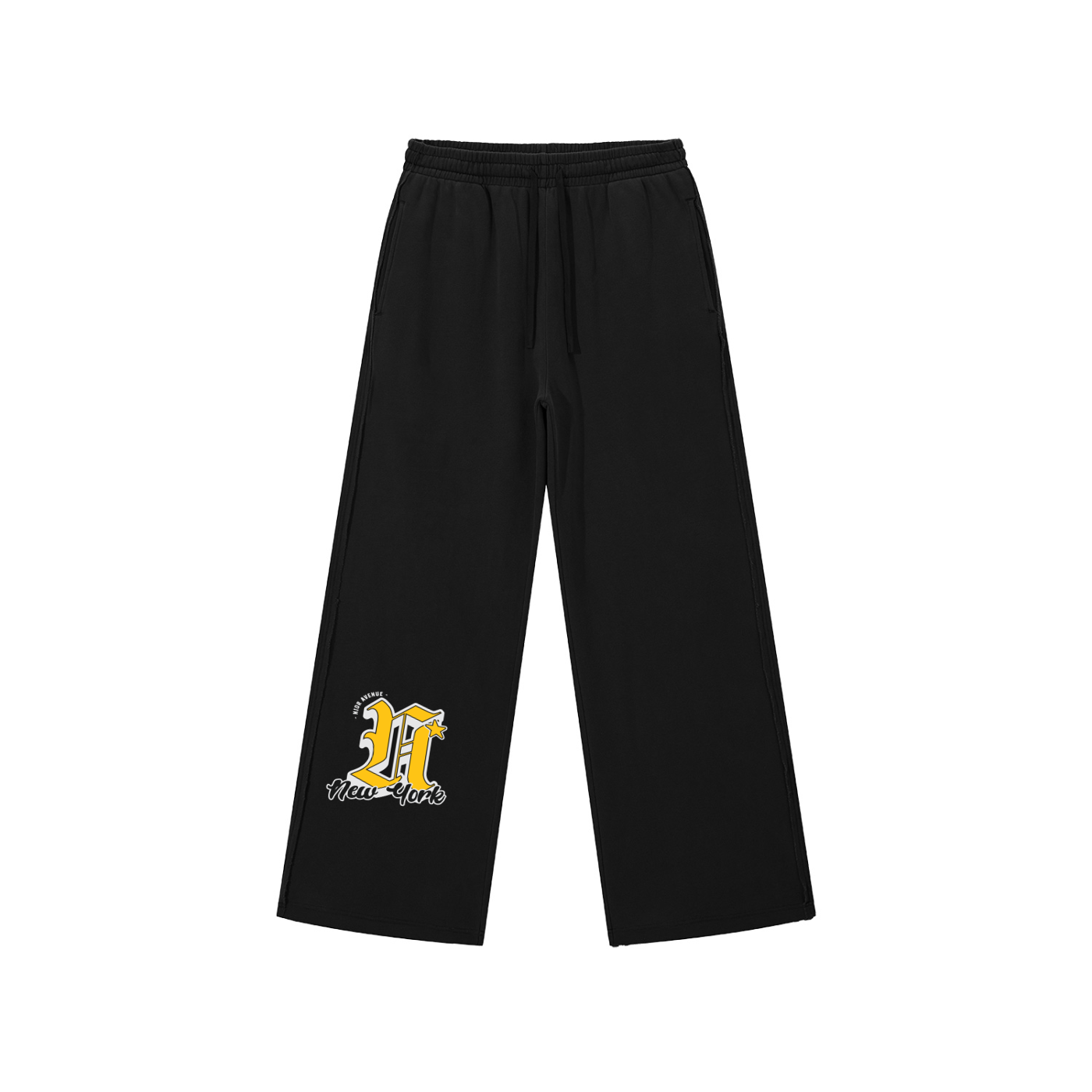 NY Star Varsity Inspired Sweatpants (Black)