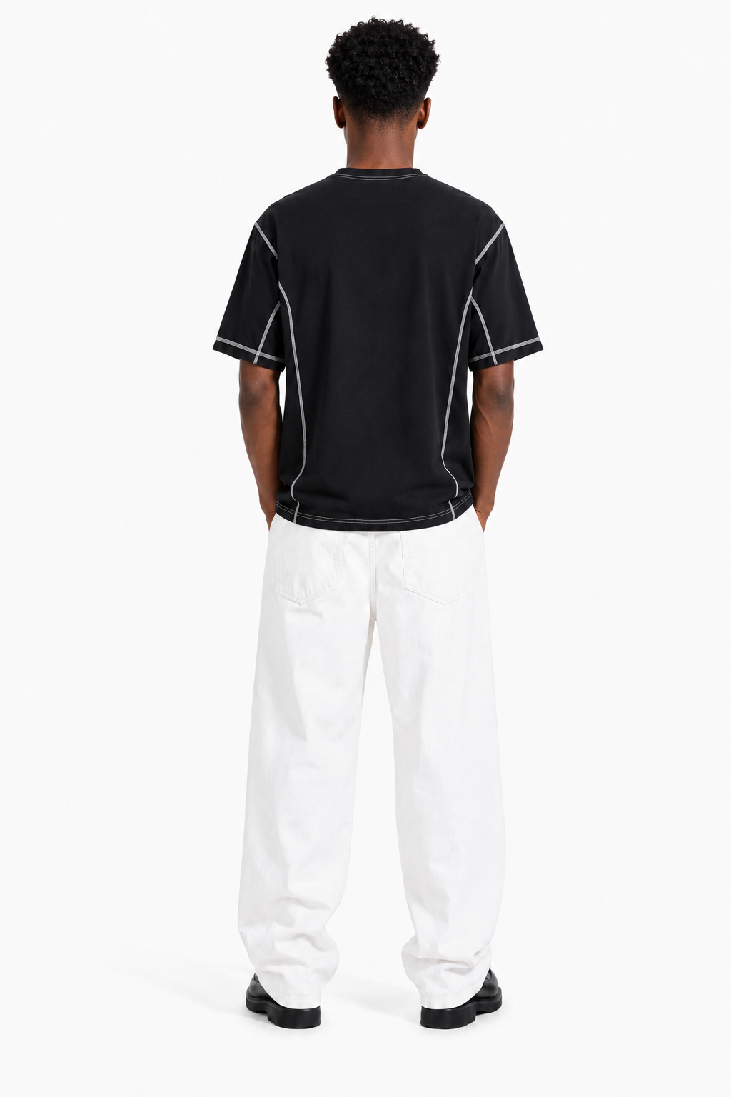 Contrast-Stitch Logo Tee