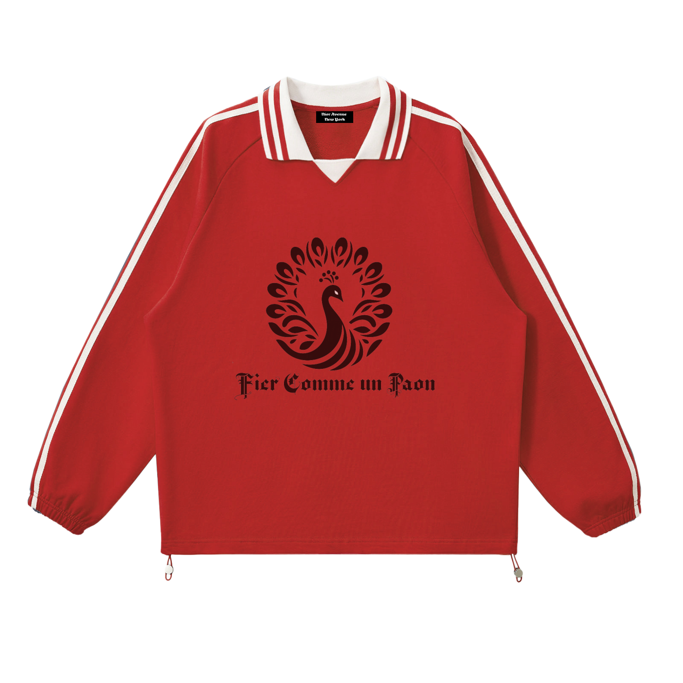 Signature Peacock Crest Sweatshirt (Red)