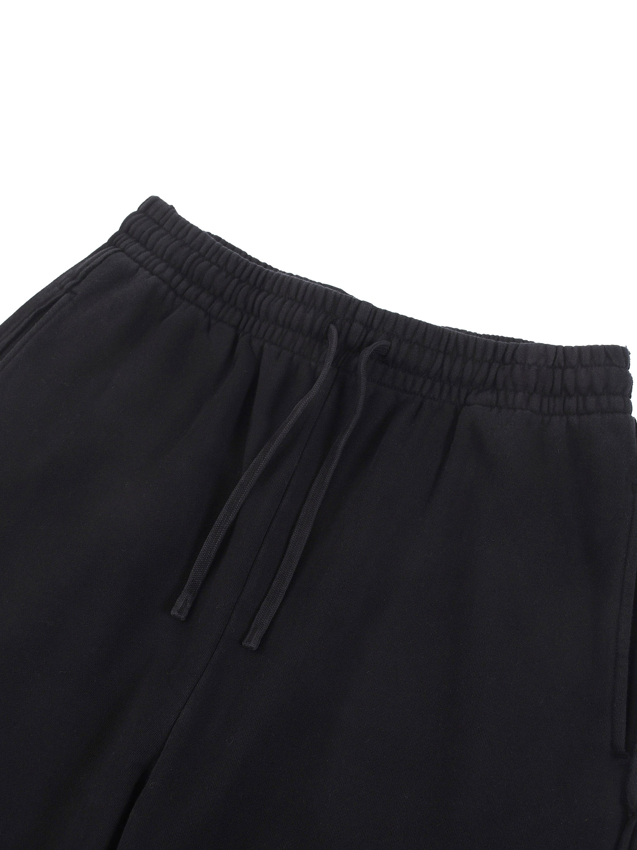 Varsity Style New York Snow Washed Raw Edge Sweatpants (Black)